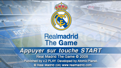 Real Madrid : The Game — Title screen