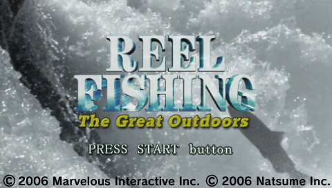 Reel Fishing Great Outdoors — Title screen