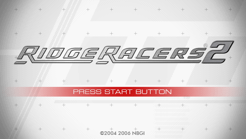 Ridge Racer 2 — Title screen
