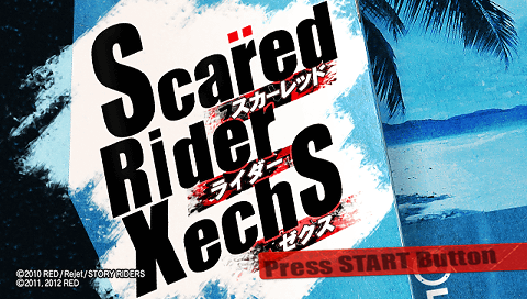 Scared Rider Xechs — Title screen