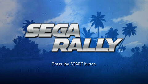 Sega Rally — Title screen