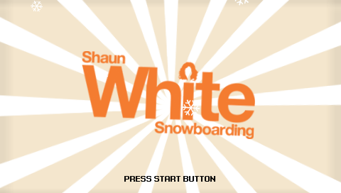 Shaun White Snowboarding — Title screen