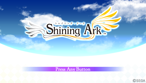 Shining Ark — Title screen