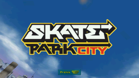 Skate Park City — Title screen