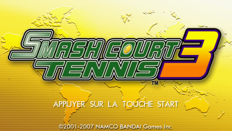Smash Court Tennis 3 — Title screen