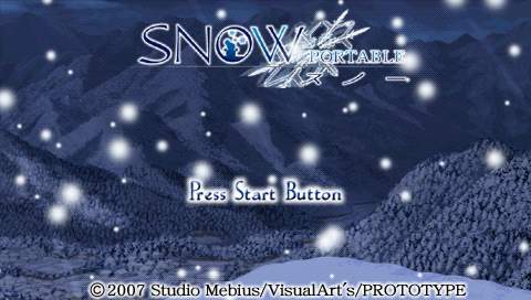 Snow Portable — Title screen