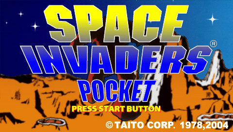 Space Invaders Pocket — Title screen