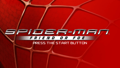 Spider-Man : Friend or Foe — Title screen