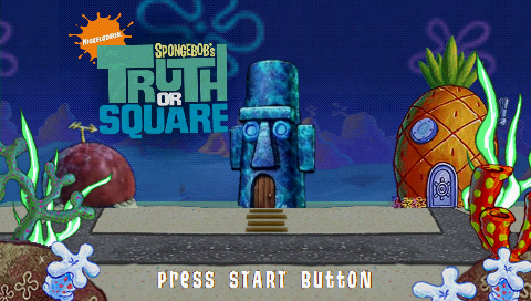 SpongeBob's Truth or Square — Title screen