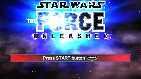 Star Wars : The Force Unleashed — Title screen