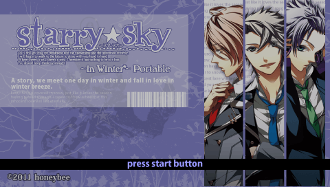 Starry Sky : in Winter — Title screen