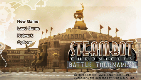 Steambot Chronicles : Battle Tournament — Title screen