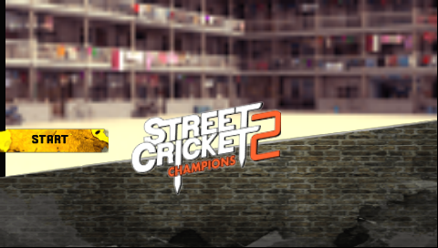 Street Cricket Champions 2 — Title screen