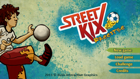 Street Kix Freestyle — Title screen
