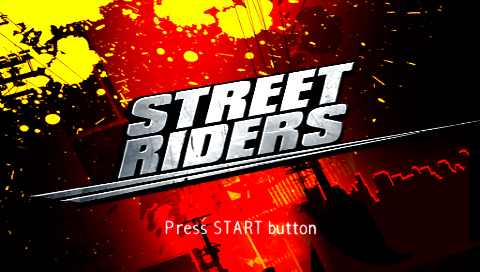 Street Riders — Title screen
