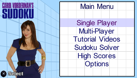 Sudoku Coach — Title screen