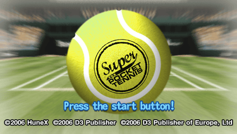 Super Pocket Tennis — Title screen