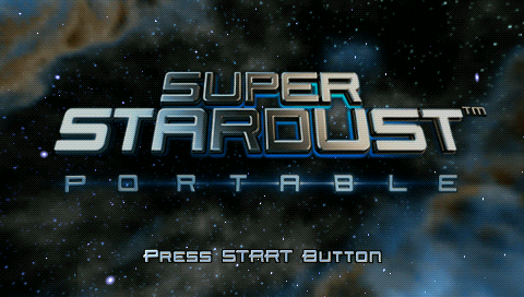 Super Stardust Portable — Title screen