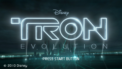 TRON : Evolution — Title screen