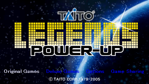 Taito Legends Power-Up — Title screen