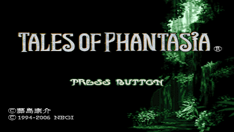 Tales of Phantasia : Full Voice Edition — Title screen