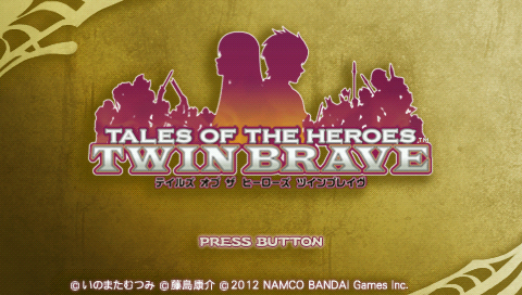 Tales of the Heroes : Twin Brave — Title screen