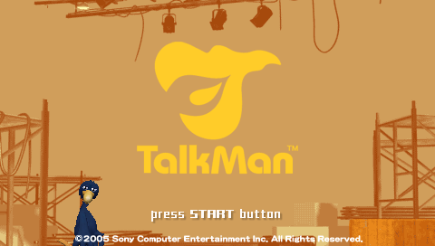 TalkMan — Title screen