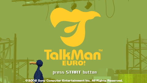 TalkMan Euro — Title screen