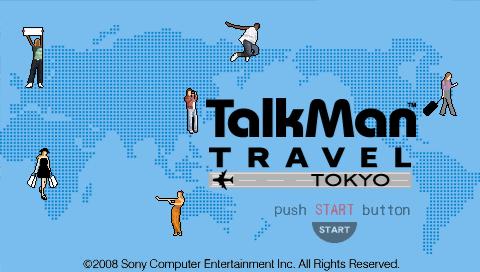 Talkman Travel - Tokyo — Title screen
