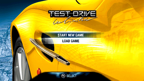 Test Drive Unlimited — Title screen