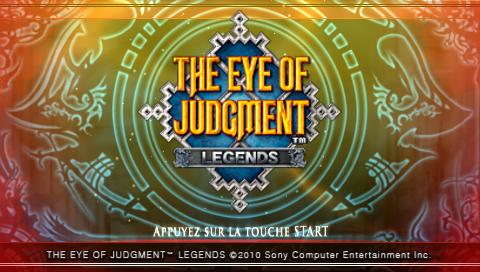 The Eye of Judgment : Legends — Title screen
