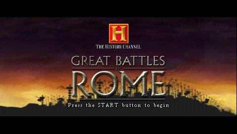 The History Channel : Great Battles of Rome — Title screen