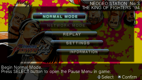 The King of Fighters '94 — Title screen