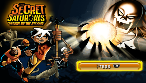 The Secret Saturdays : Beasts of the 5th Sun — Title screen