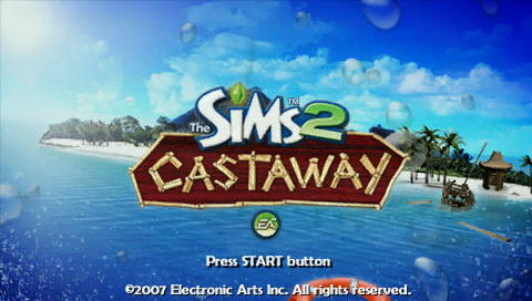 The Sims 2 : Castaway — Title screen