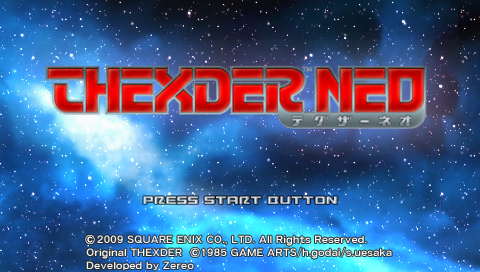 Thexder Neo — Title screen