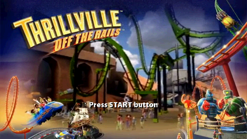 Thrillville : Off the Rails — Title screen