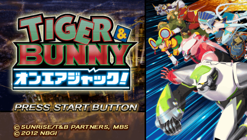 Tiger & Bunny On Air Jack — Title screen