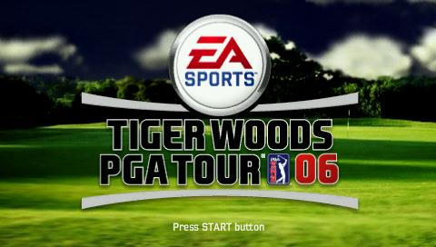 Tiger Woods PGA Tour 06 — Title screen