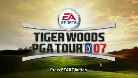 Tiger Woods PGA Tour 07 — Title screen