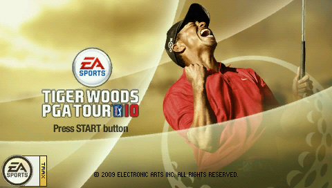 Tiger Woods PGA Tour 10 — Title screen