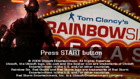 Tom Clancy's Rainbow Six Vegas — Title screen