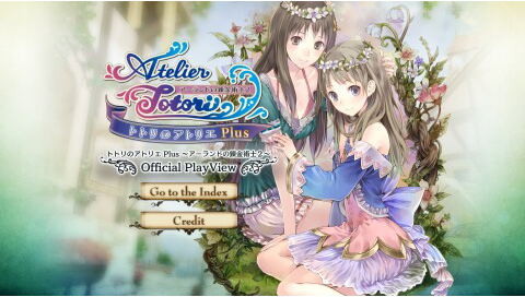 Totori No Atelier Plus - Arland No Renkinjutsushi 2 - Official Playview — Title screen