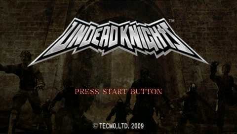 Undead Knights — Title screen