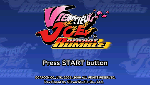 Viewtiful Joe : Red Hot Rumble — Title screen