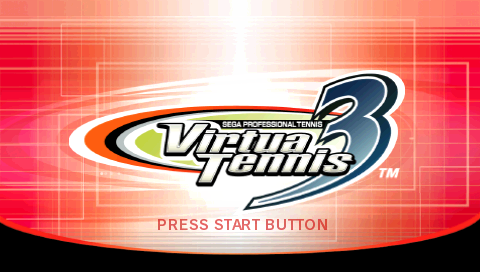 Virtua Tennis 3 — Title screen