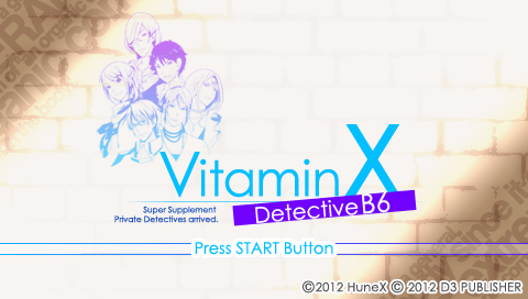 Vitamin X : Detective B6 — Title screen