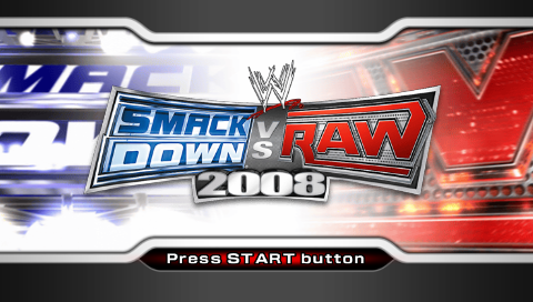 WWE SmackDown! vs. RAW 2008 featuring ECW — Title screen
