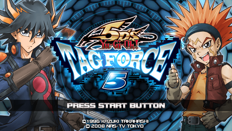 Yu-Gi-Oh! 5D's : Tag Force 5 — Title screen