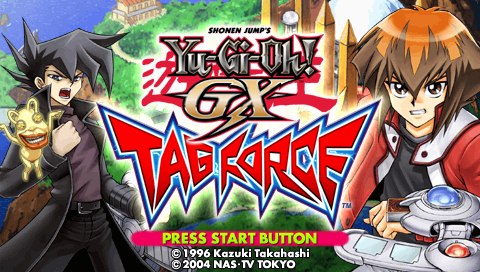 Yu-Gi-Oh! GX : Tag Force — Title screen